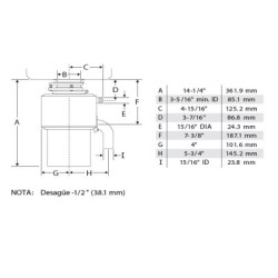 Triturador de basura Insinkerator LC50
